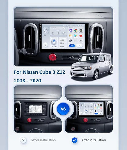 9" Wireless CarPlay Android Auto Head Unit for Nissan Cube (2008-2019)