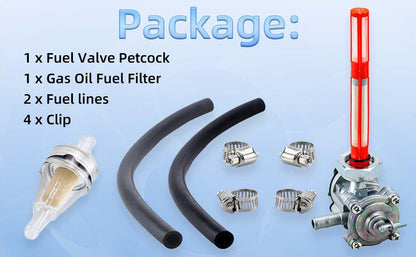 Fuel Vacuum Petcock with Filter for Honda VTX1300C, VTX1300R, VTX1300S, VTX1300T (2004–2009)