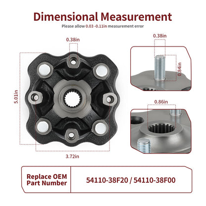 Front Wheel Hub for Suzuki Eiger 400 LTA400 LTF400 (2002–2007)