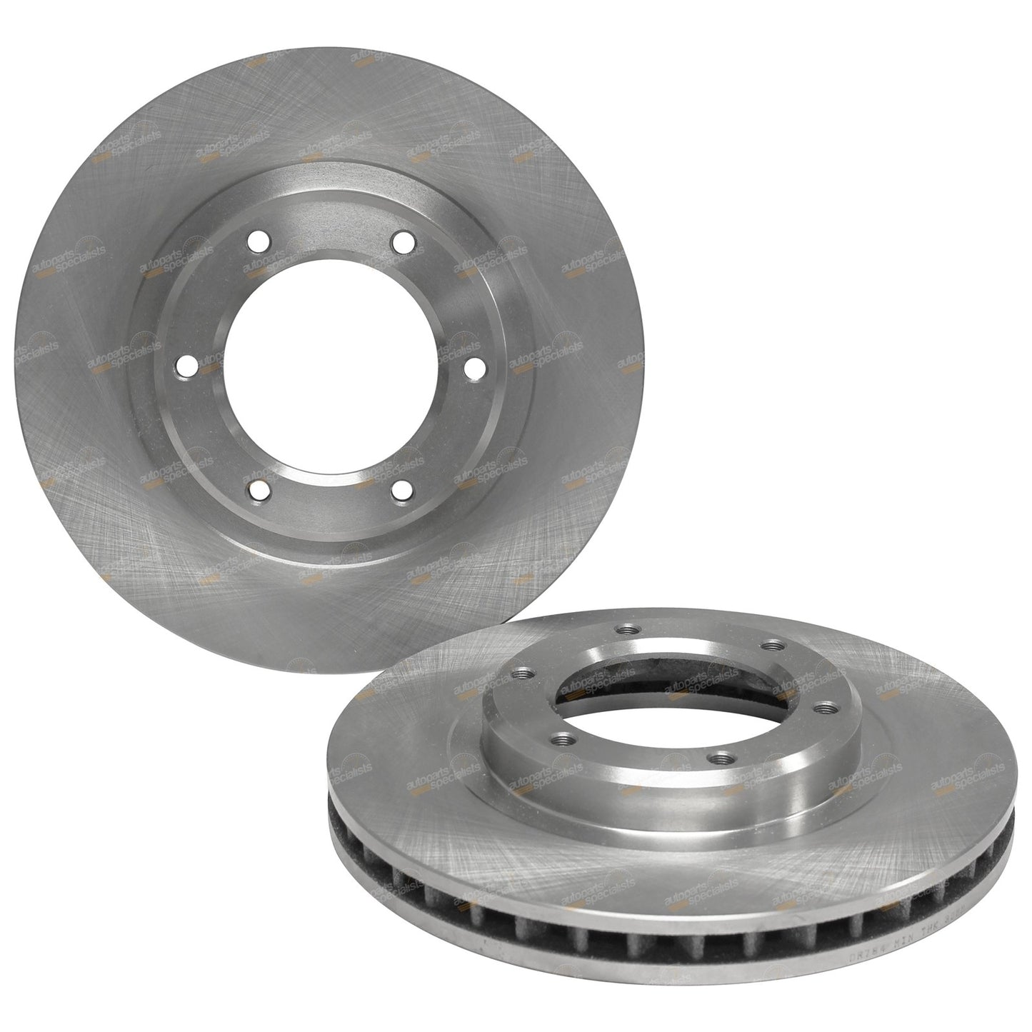 2 Front Disc Brake Rotors for Toyota Landcruiser (1992–1998)