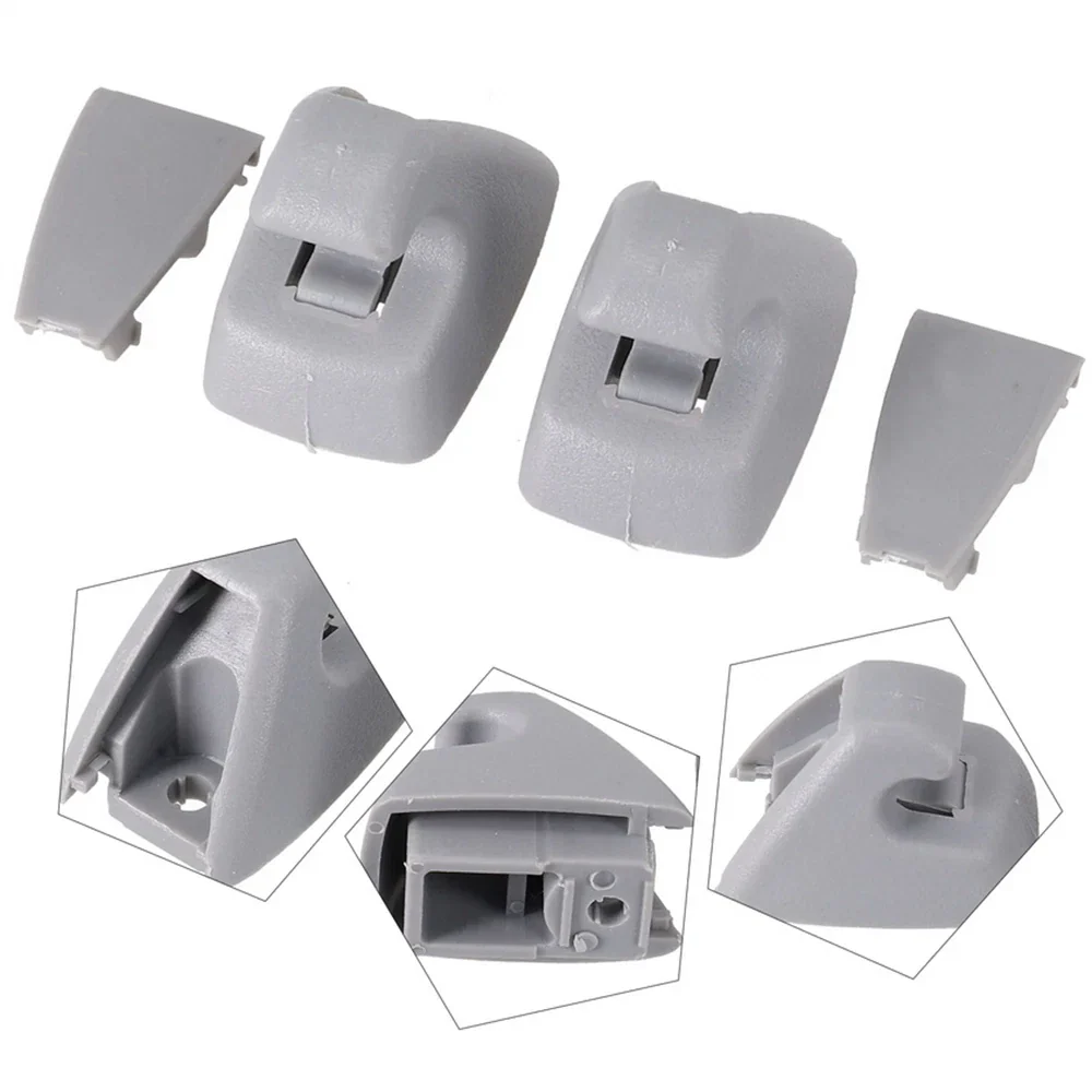 Gray Sun Visor Hook Clips for Chevrolet Cruze, Spark, Buick Verano (2011-2016)