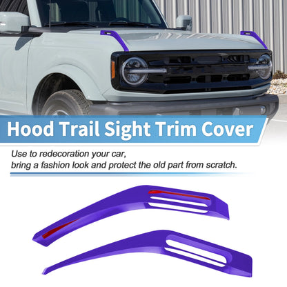 Hood Hinge Cover for Ford Bronco (2021–2024) - Purple Trail Sight Trim