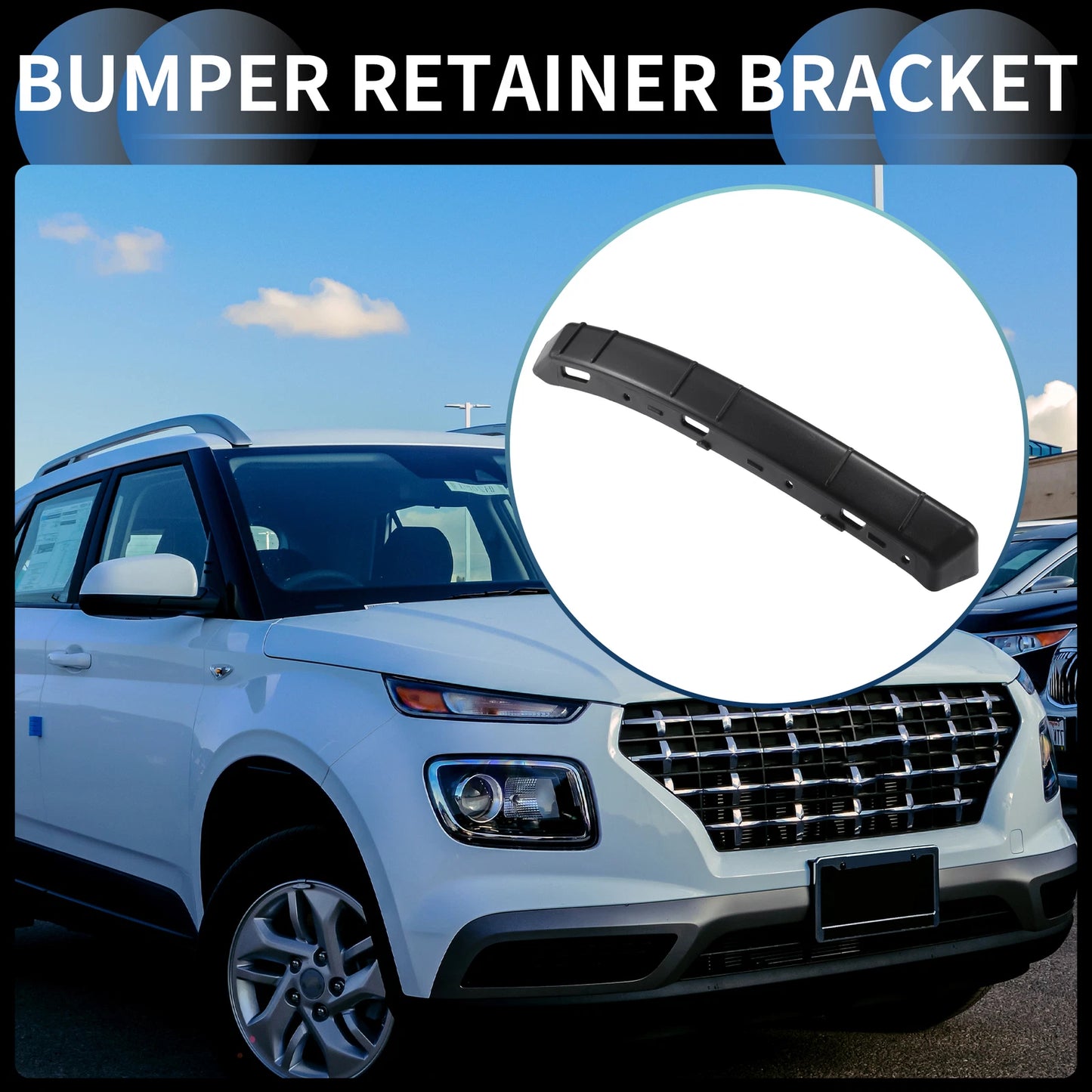 1pc Left Front Bumper Retainer Bracket No.86525K2000 for Hyundai Venue (2020–2023)