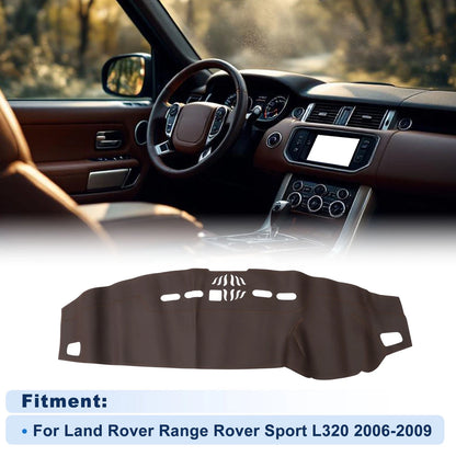 Dash Cover for Land Rover Range Rover Sport L320 (2006–2009) Faux Leather Brown