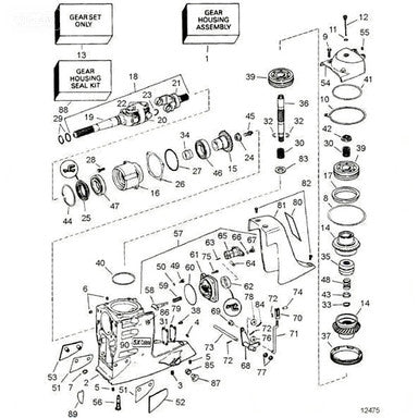 Thrust Plate Retaining Ring for Johnson Evinrude OMC