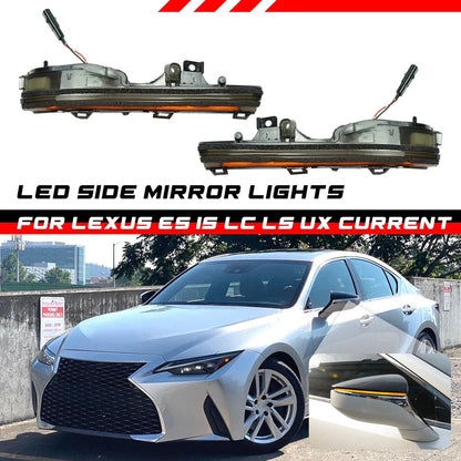 Dynamic LED Side Mirror Blinker Light for Lexus IS ES (2021–2025)