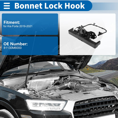 Hood Latch Assembly for Kia Forte (2019–2021) No. 81130M6000 1 Pc