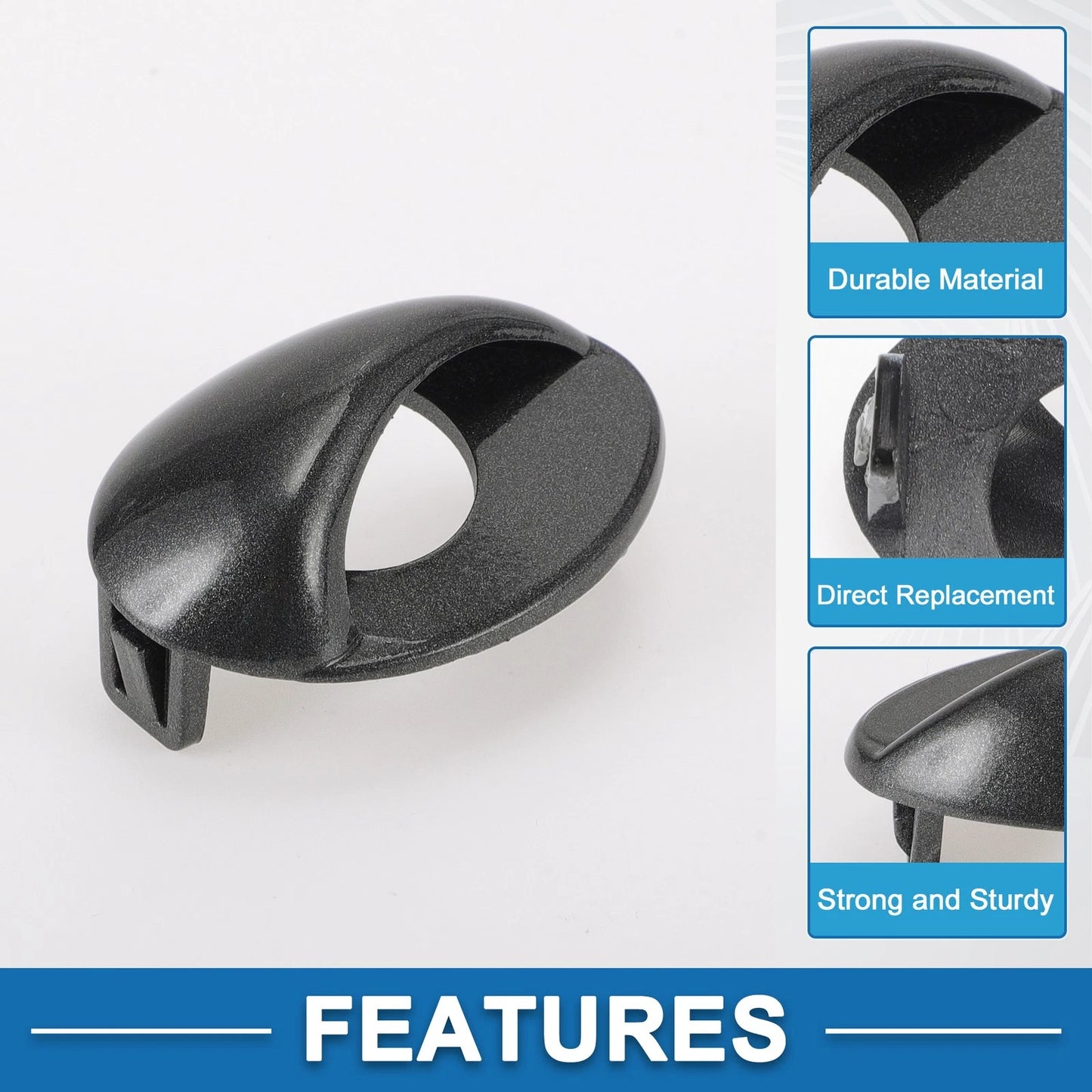 Front Right Headlight Washer Nozzle Cover Cap for BMW M3 (2008–2013) Gray