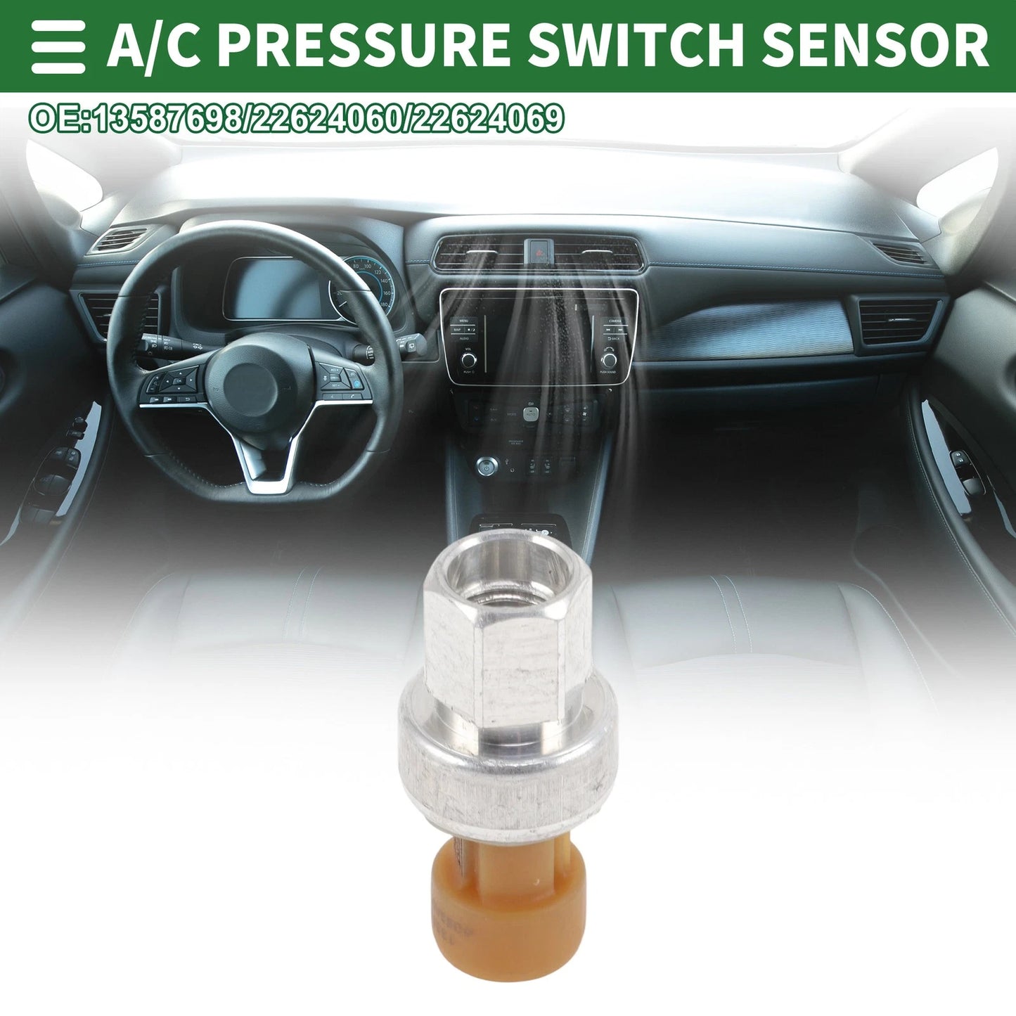 A/C Pressure Switch Sensor for GMC Sierra 1500 (2011–2013) 13587698/22624060