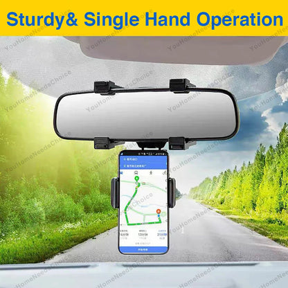 Universal Auto Rear-view Mirror Mount Holder for Cell Phone GPS