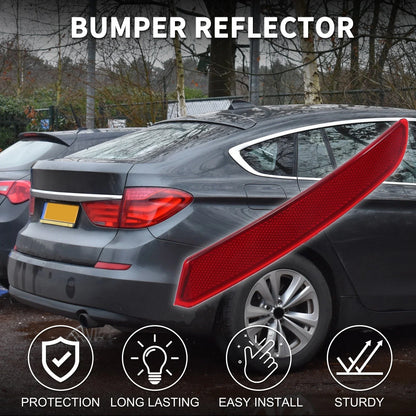 Rear Right Bumper Reflector for BMW 535i GT Red (2010-2013)
