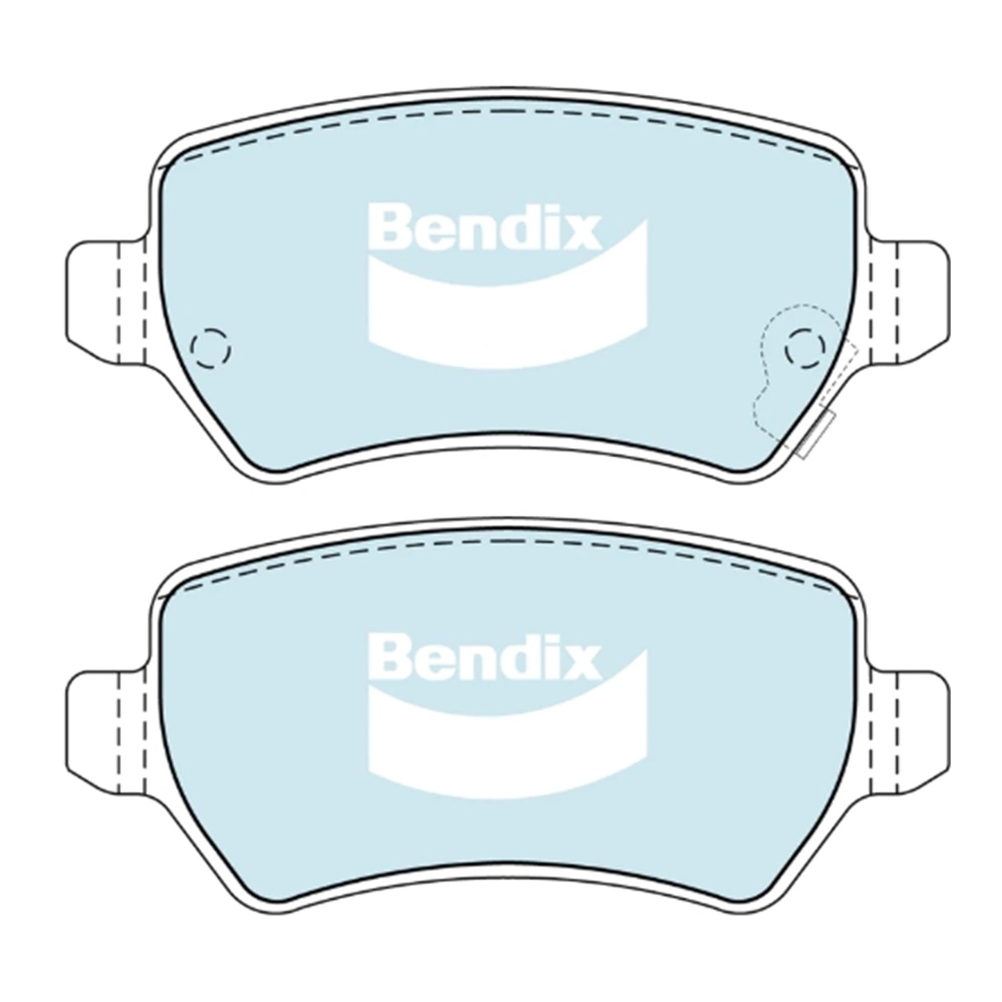Set of 4 Rear Disc Brake Pads for Holden Combo XC (2002–2010)