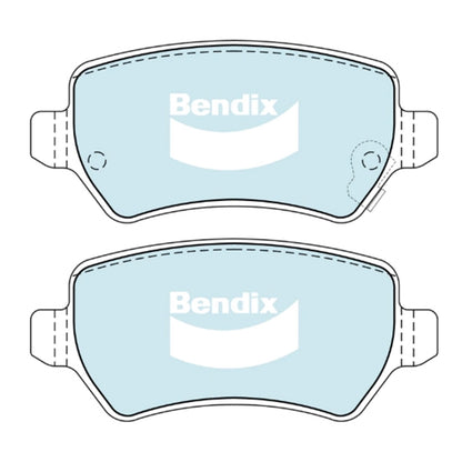 Set of 4 Rear Disc Brake Pads for Holden Combo XC (2002–2010)