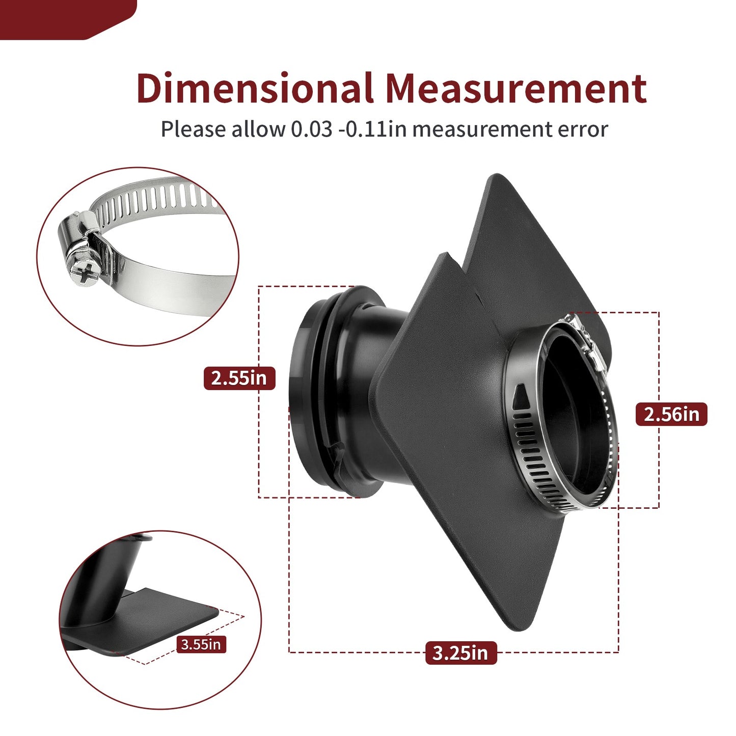 Air Cleaner Connecting Tube Boot for Honda Rebel 250 (1996–2016)