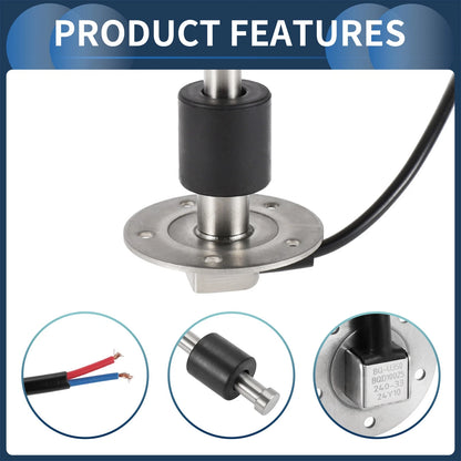 Fuel Sending Unit and Gauge Kit 240-33 Ohm 350mm for Boat Car Truck