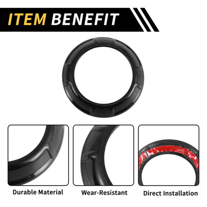 AC Vent Dashboard Decoration Rings for Jeep Wrangler JK JKU (2011–2017)