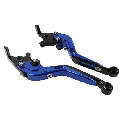Blue Extendable Brake Clutch Levers for Kawasaki Z1000 ZX6R (2007-2018)