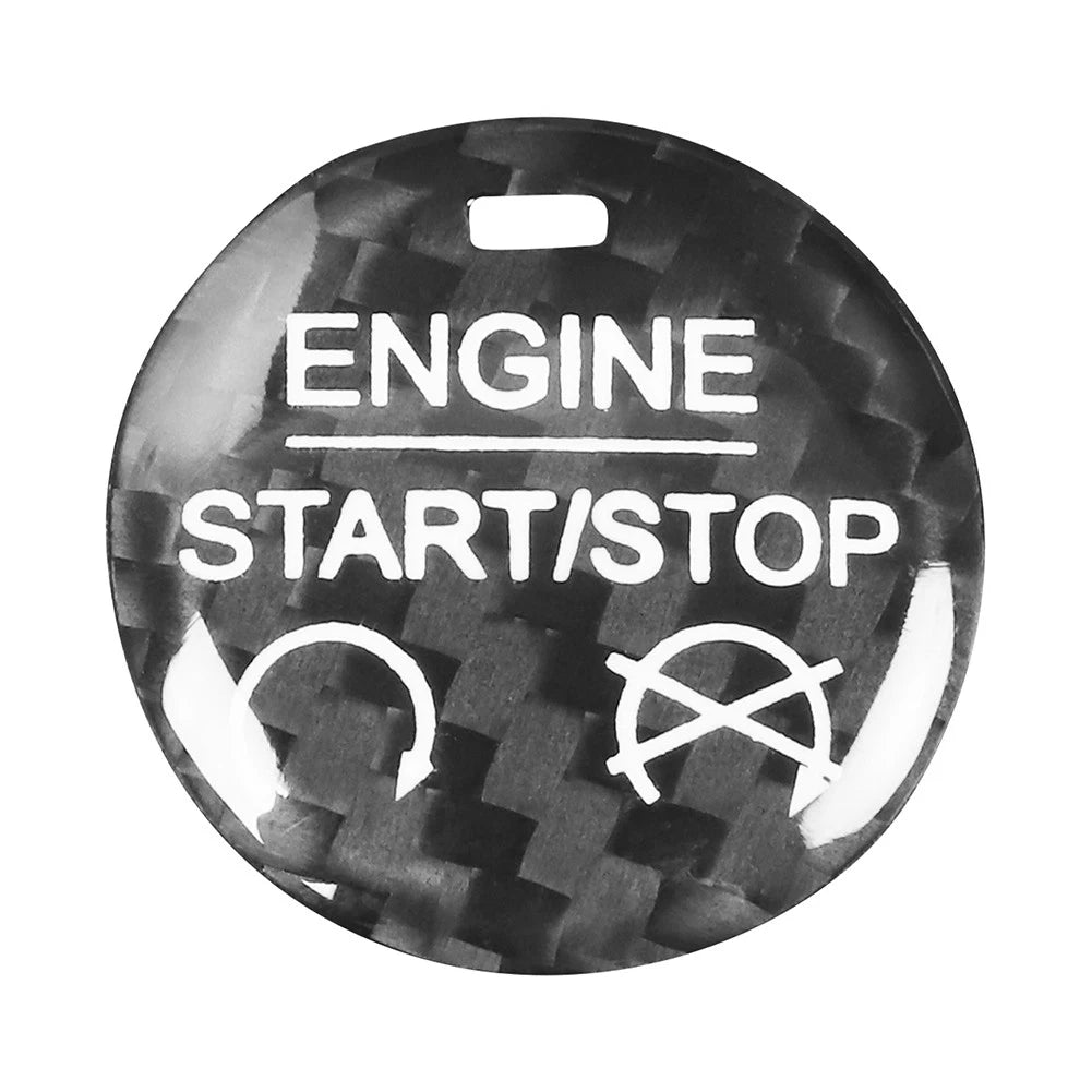 1Pcs Engine Start Stop Button Cover Trim for Ford Mustang (2015–2022)