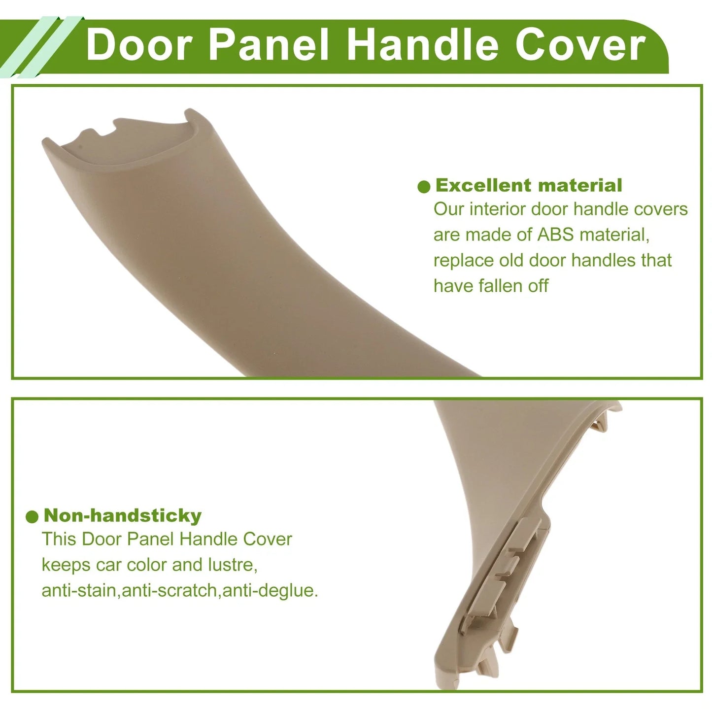 Door Panel Handle Pull Trim Cover Beige for BMW 5 Series (2011 - 2016)
