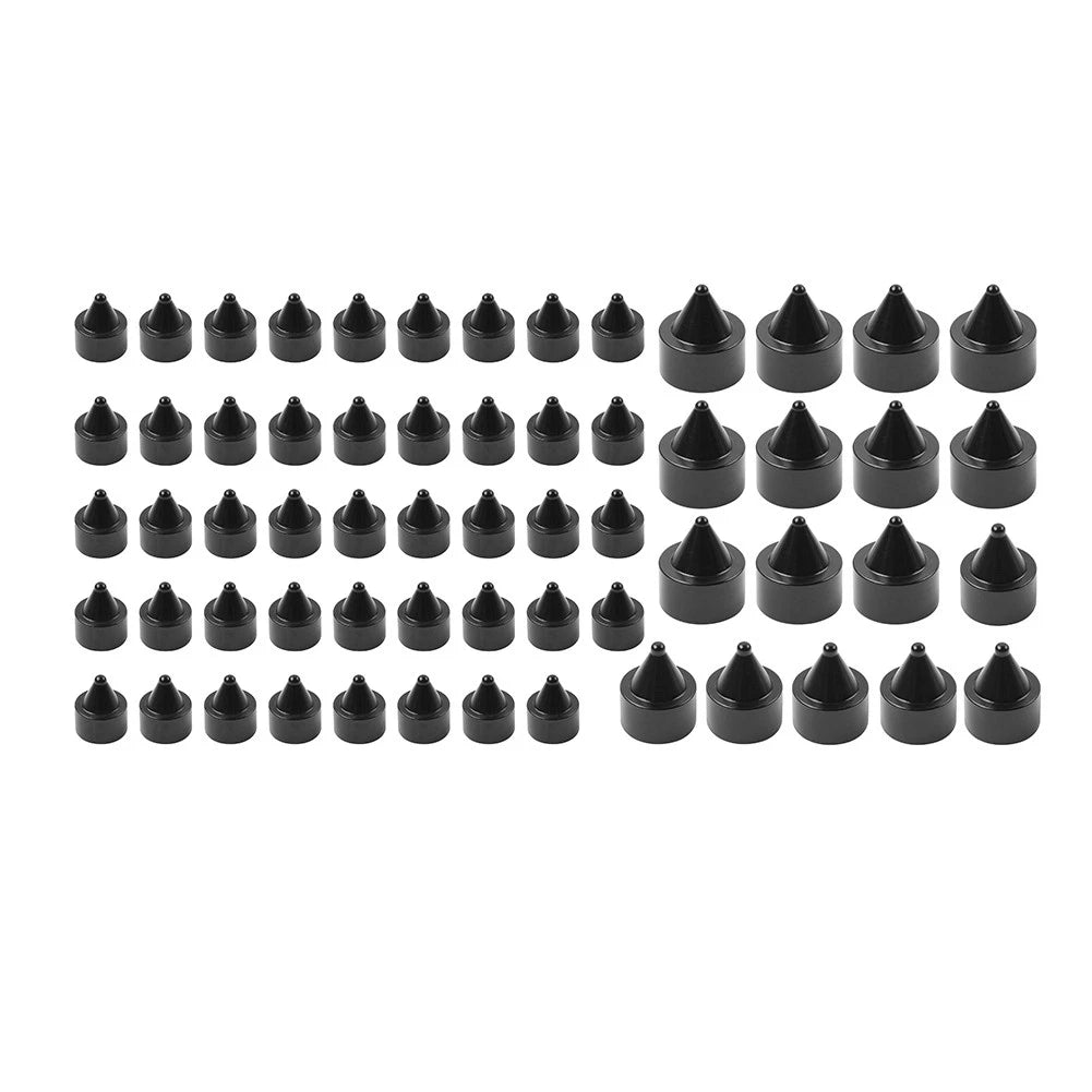 Set of 61X Engine Topper Bolt Caps Cover Black for Harley Twin Cam FLH (1999–2006)