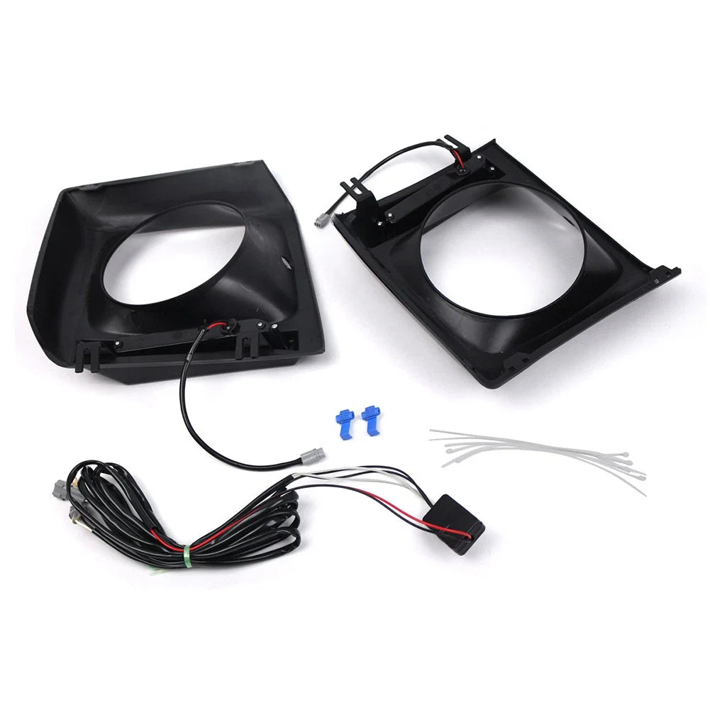 Daytime Running Lights Bezel Glossy Black for Benz G-Class (1990-2018)