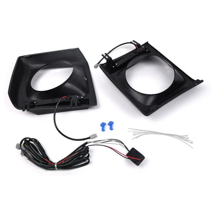 Daytime Running Lights Bezel Glossy Black for Benz G-Class (1990-2018)