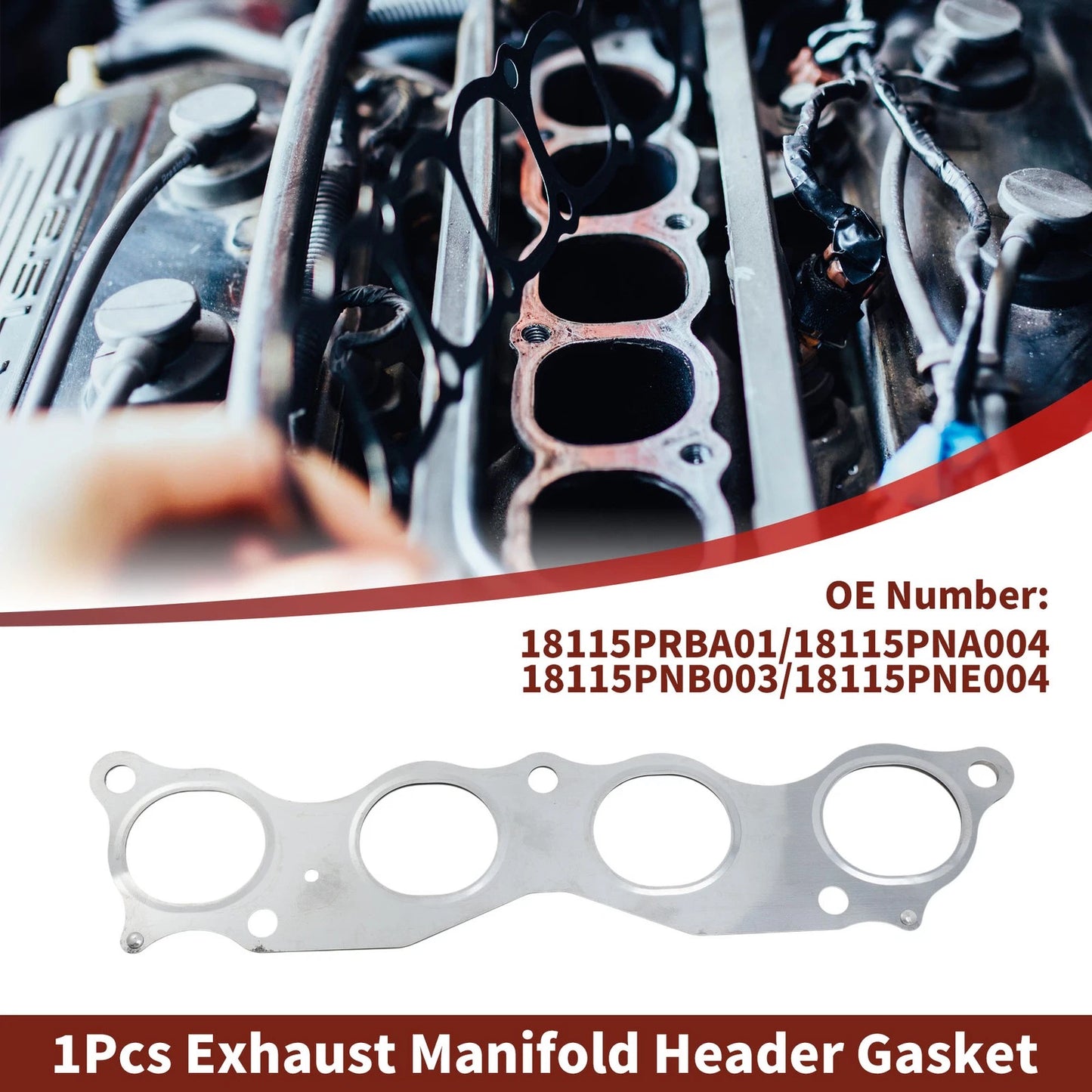 Exhaust Manifold Header Gasket for Honda Element (2003–2011) No. 18115PRBA01