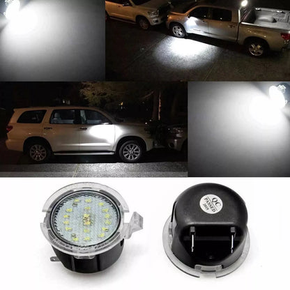 2x LED Side Mirror Puddle Lamps for Toyota Tundra / Sequoia (2007–2021)