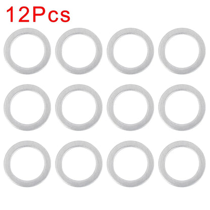 12 x M20 Silver Tone Oil Drain Plug Gaskets for Honda (94109-20000)