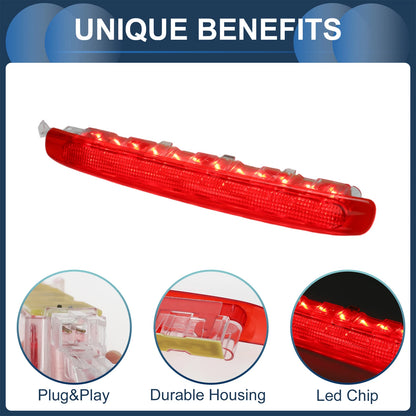 LED Third Brake Light for Seat Altea XL-Type 5P (2006–2015) Red Housing