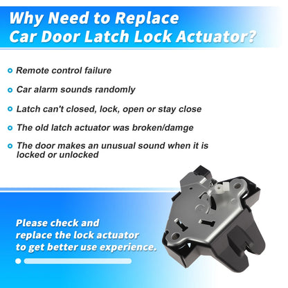 Tailgate Power Door Lock Actuator 6461012390 for Toyota Corolla (2006–2013)