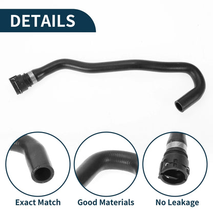 Heater Hose for Audi A4/S4/Avant/quattro (2013–2015) No. 8K0121036E Rubber Black