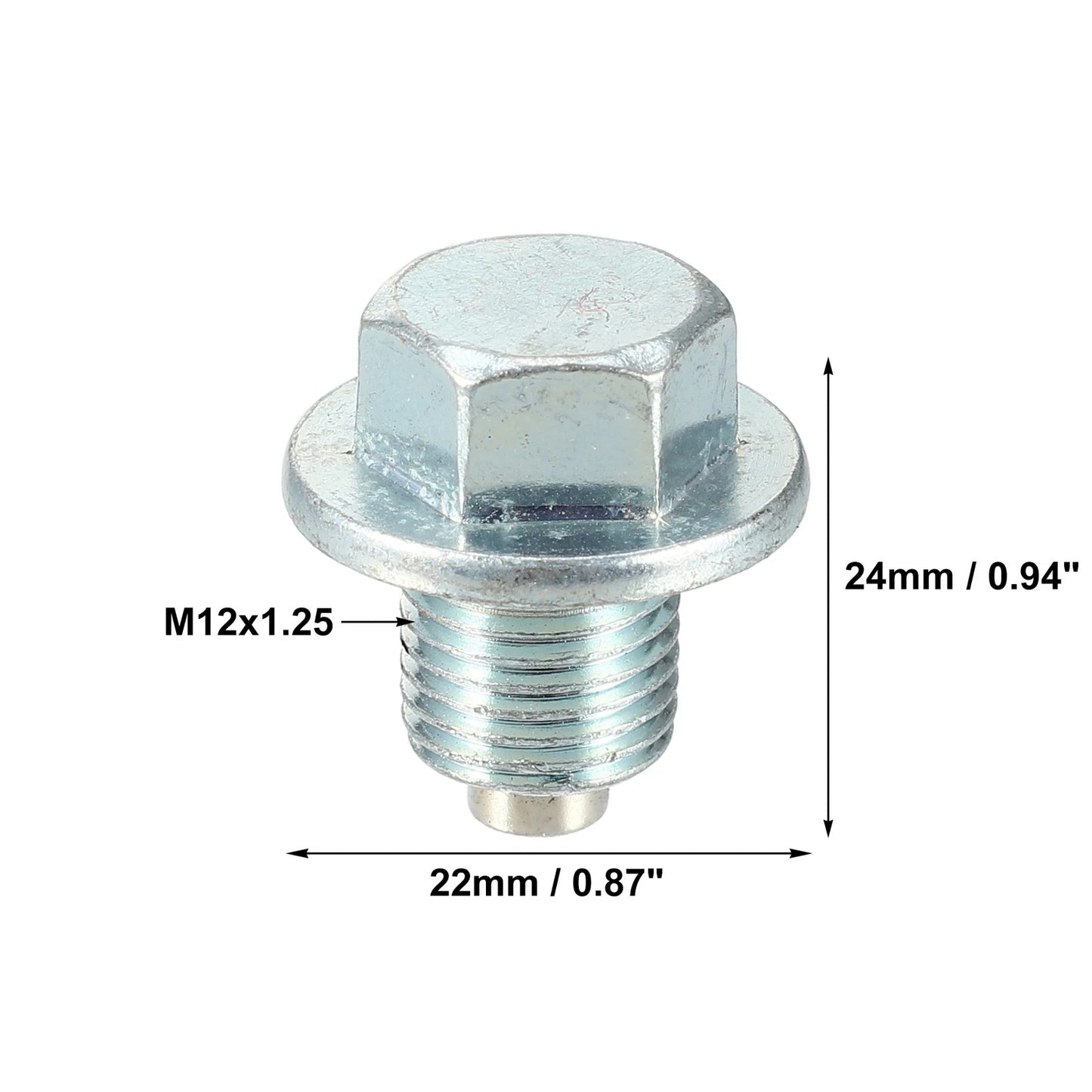 Set of 1 M12x1.25 Oil Drain Plug with Washer 9034112012 for Toyota