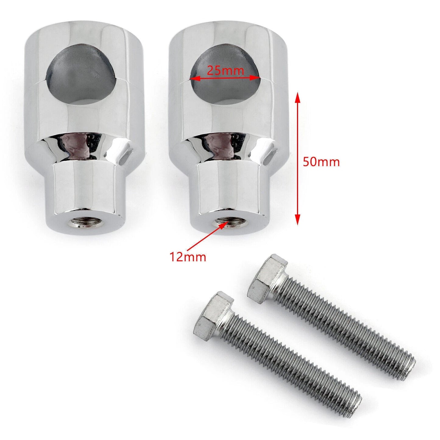 2" Riser Handles for Yamaha V-Star, Honda VTX, Suzuki Boulevard (All Years)