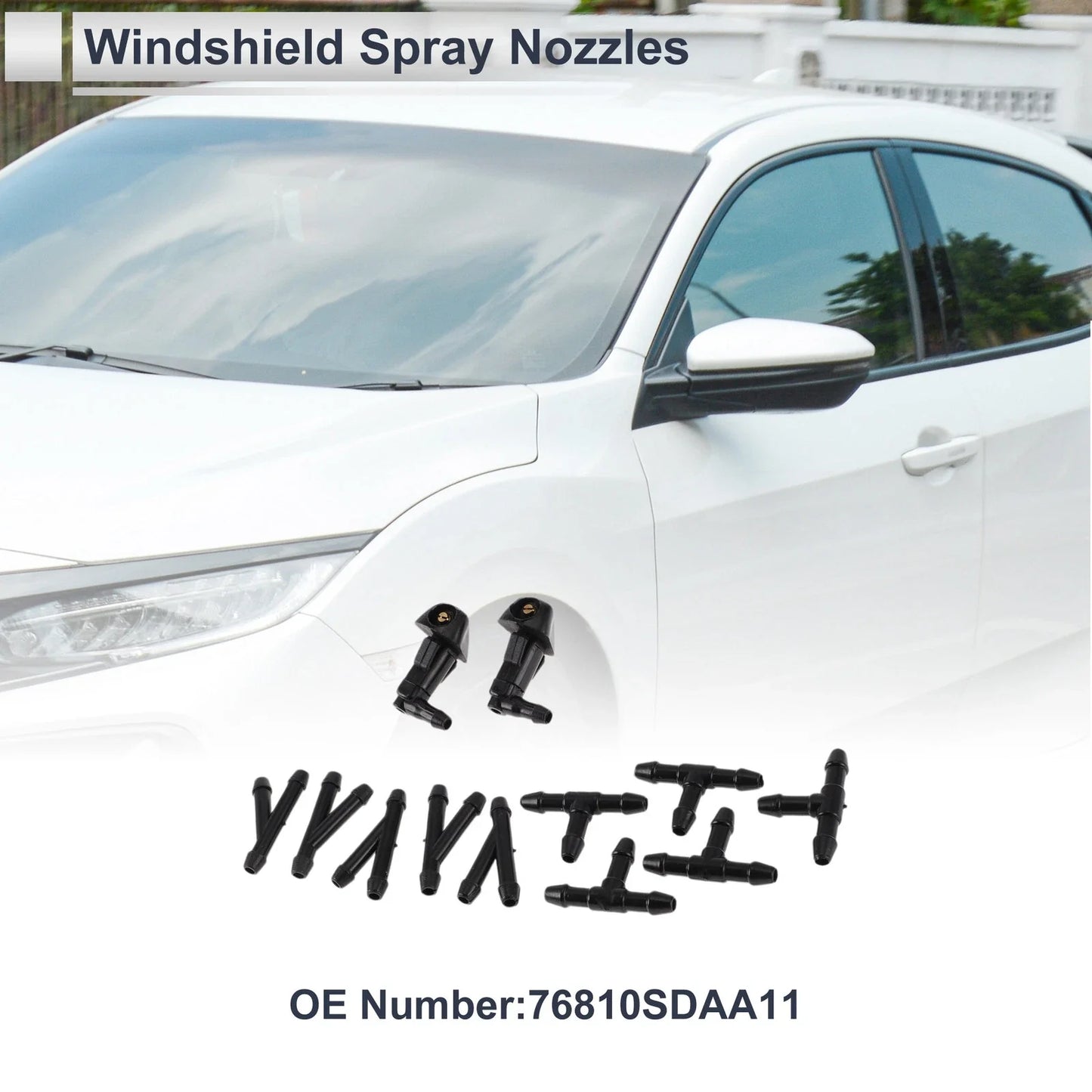 Washer Nozzle w/ 5 x Hose Connectors for Honda (2006-2011)
