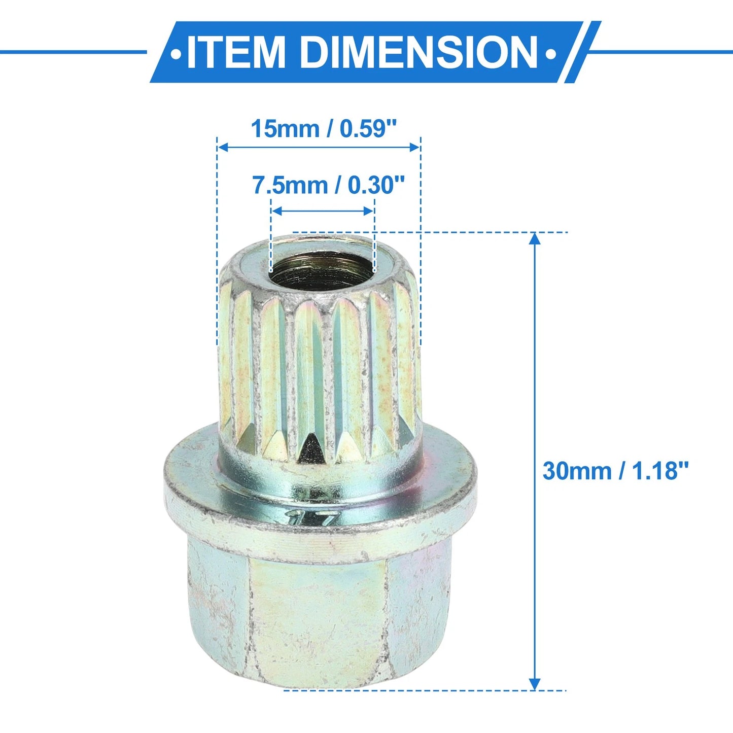 33/17PT Wheel Lock Lug Nut Key for BMW Anti Theft Removal (2010-2023)