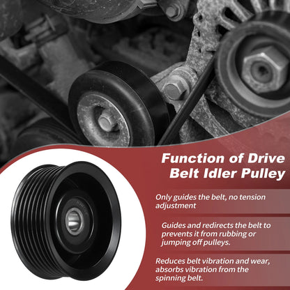 Accessory Drive Belt Idler Pulley for Infiniti Nissan Frontier Pathfinder (2005–2021)