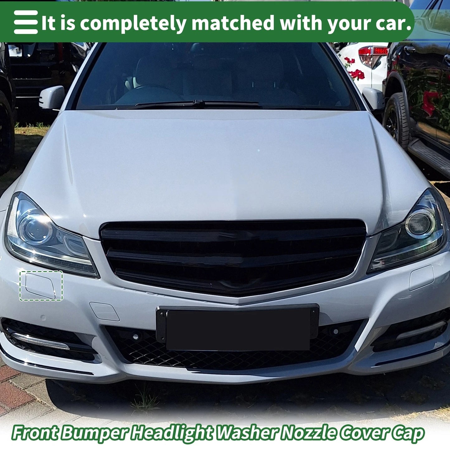 Headlight Washer Nozzle Cover Cap for Mercedes-Benz (2010–2018)