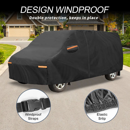 Car Cover with Left Side Door Zipper for Ford E-Series