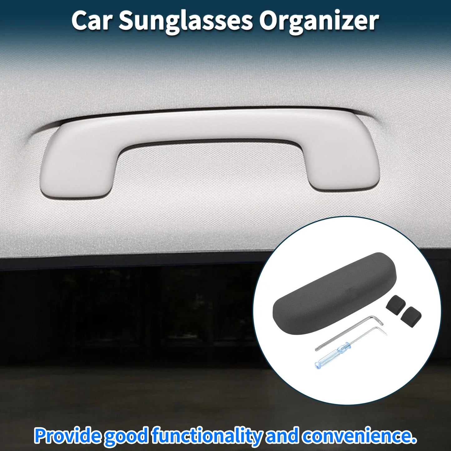 Sunglasses Case for Porsche Macan Eyeglasses Holder Storage Box Suede Black
