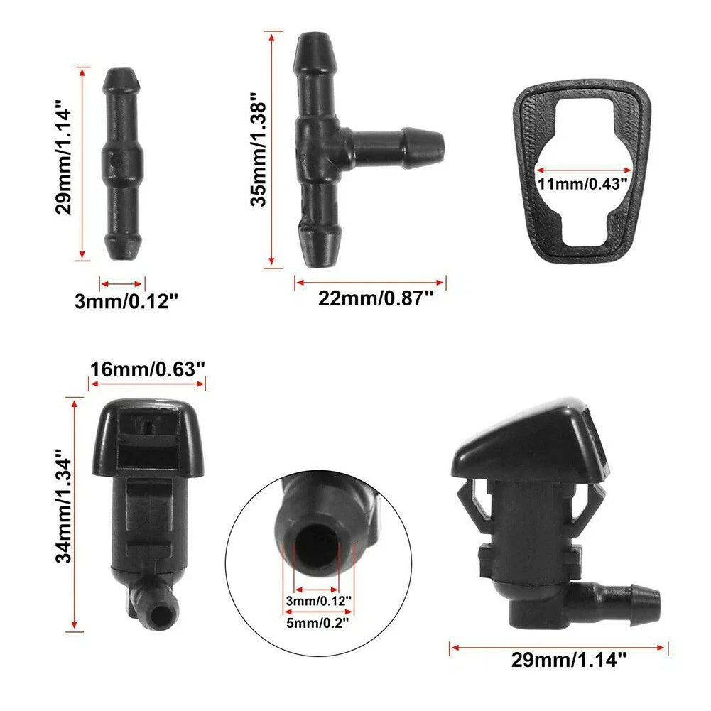 7pcs Wiper Fluid Squirter Nozzle for Ford F-250 F-350 F-550
