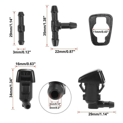7pcs Wiper Fluid Squirter Nozzle for Ford F-250 F-350 F-550