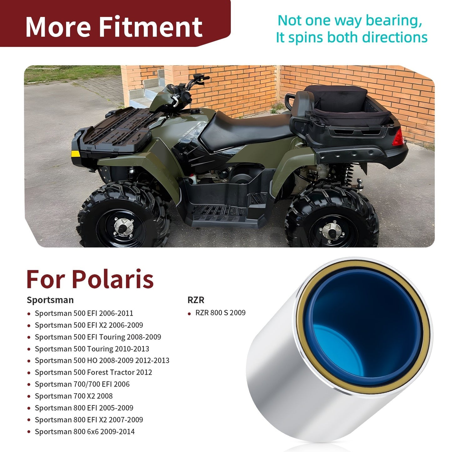 Needle Bearing Primary Clutch for Polaris Sportsman 500 (2012)