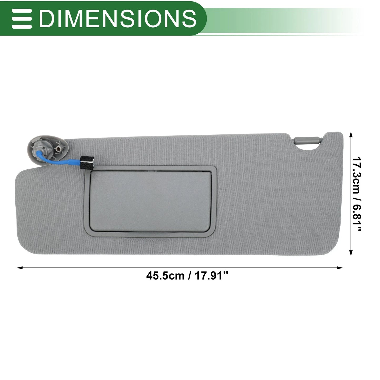 Left Driver Side Sun Visor No. 83280-TG7-A12ZB for Honda Pilot (2017–2022)