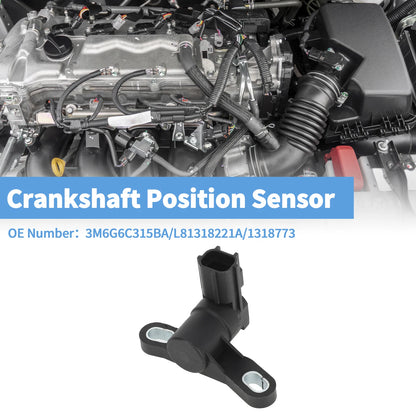 Crankshaft Position Sensor for Ford Galaxy 2.3 (2007–2015) 3M6G6C315BA Black