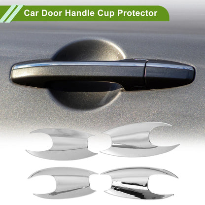 4 Pcs Door Handle Cup Protector for BMW X3 Chrome Silver Tone (2018-2022)