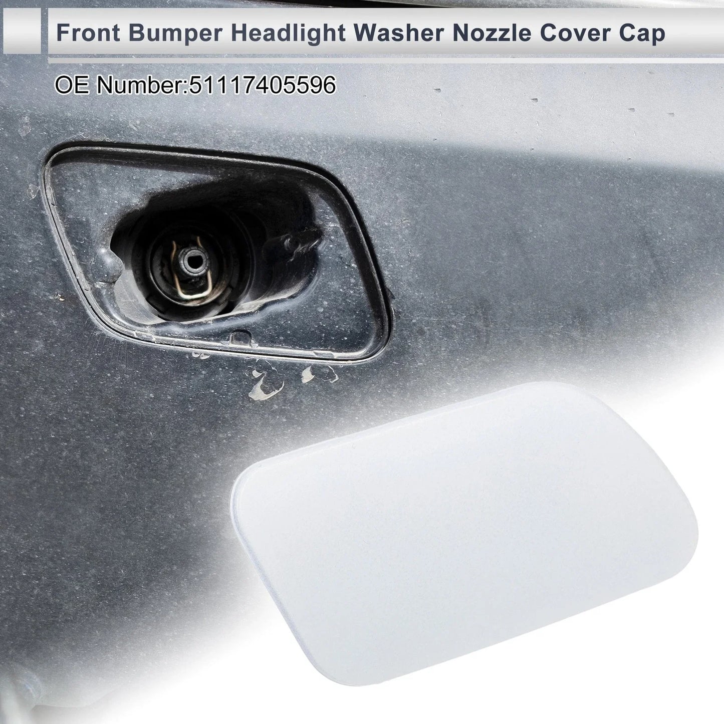 Front Right Side Bumper Headlight Washer Nozzle Cover Cap for BMW 740i