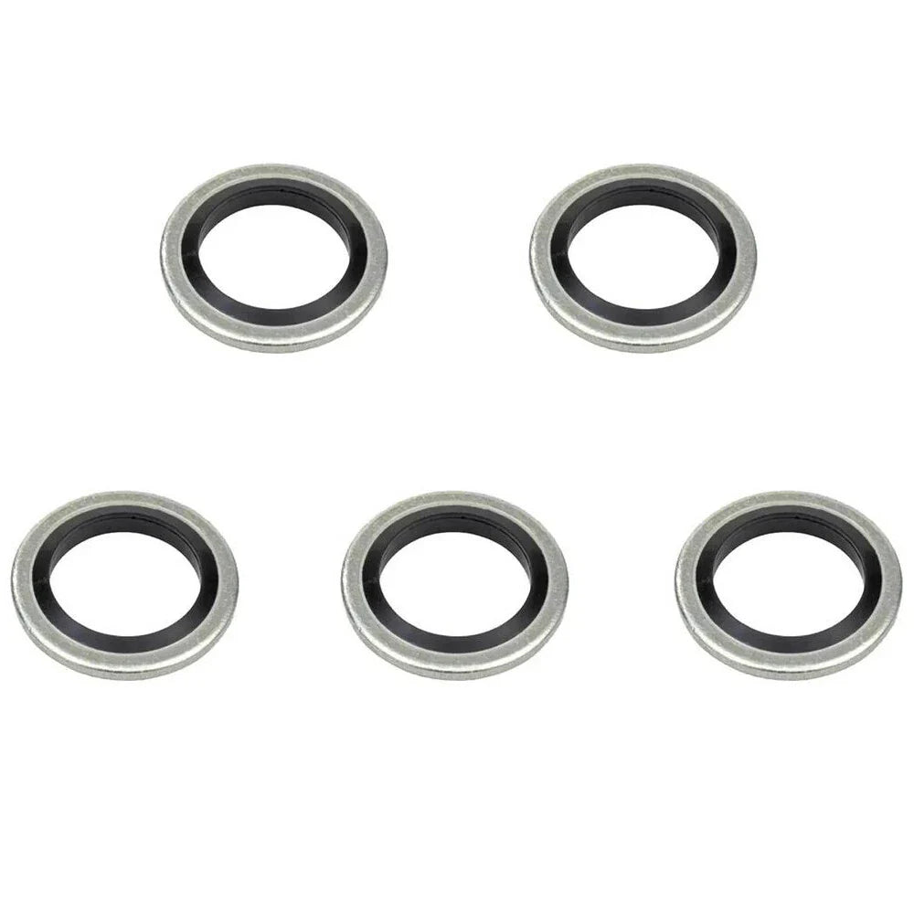 5 x Car Oil Sump Drain Plug Sealing Gaskets for Renault Clio