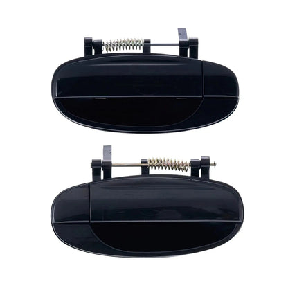 2X Rear Outer Door Handles Black for Holden Barina TK (2005–2011)