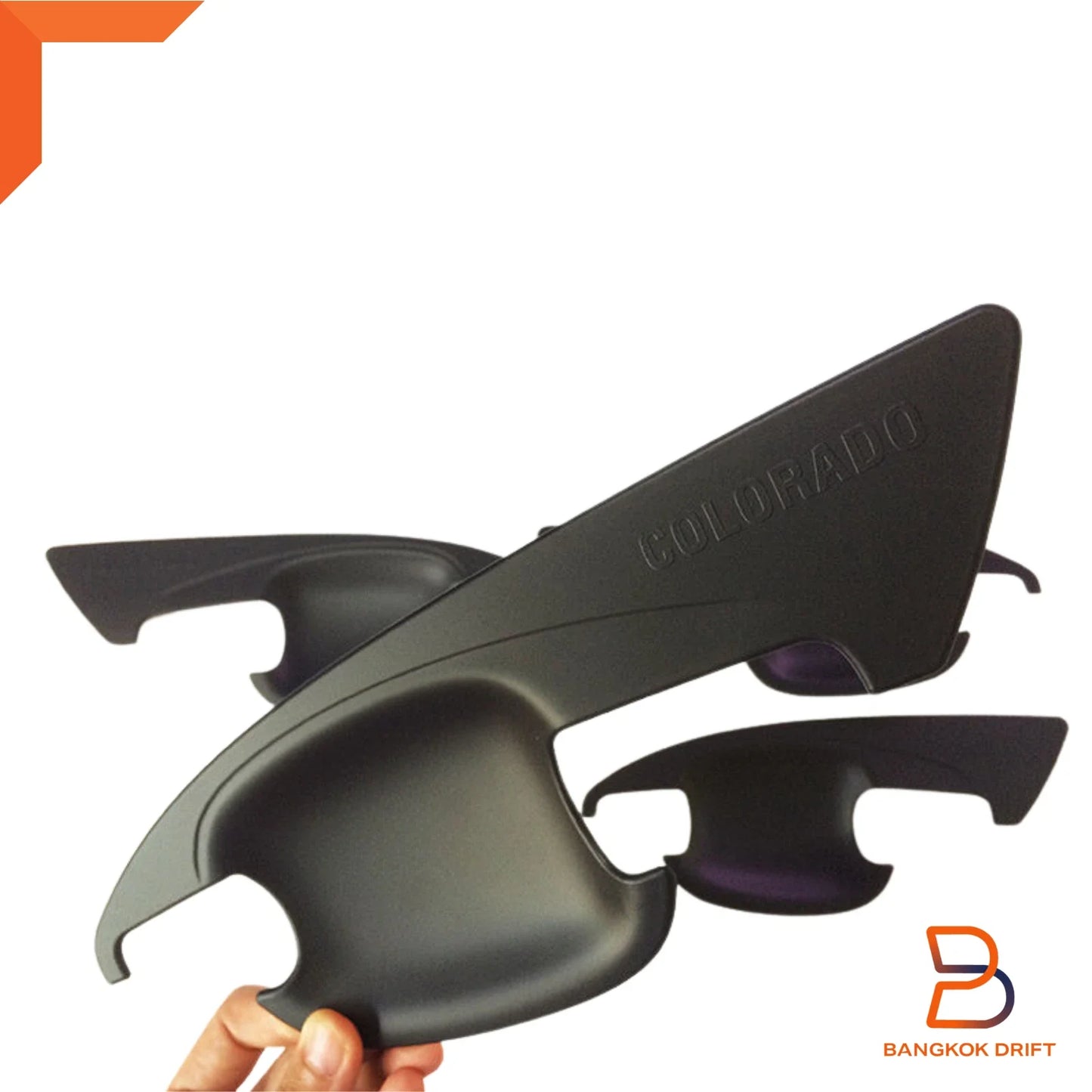 Matte Black Door Handle Cover Insert for Holden Colorado Ute (2012-2023)